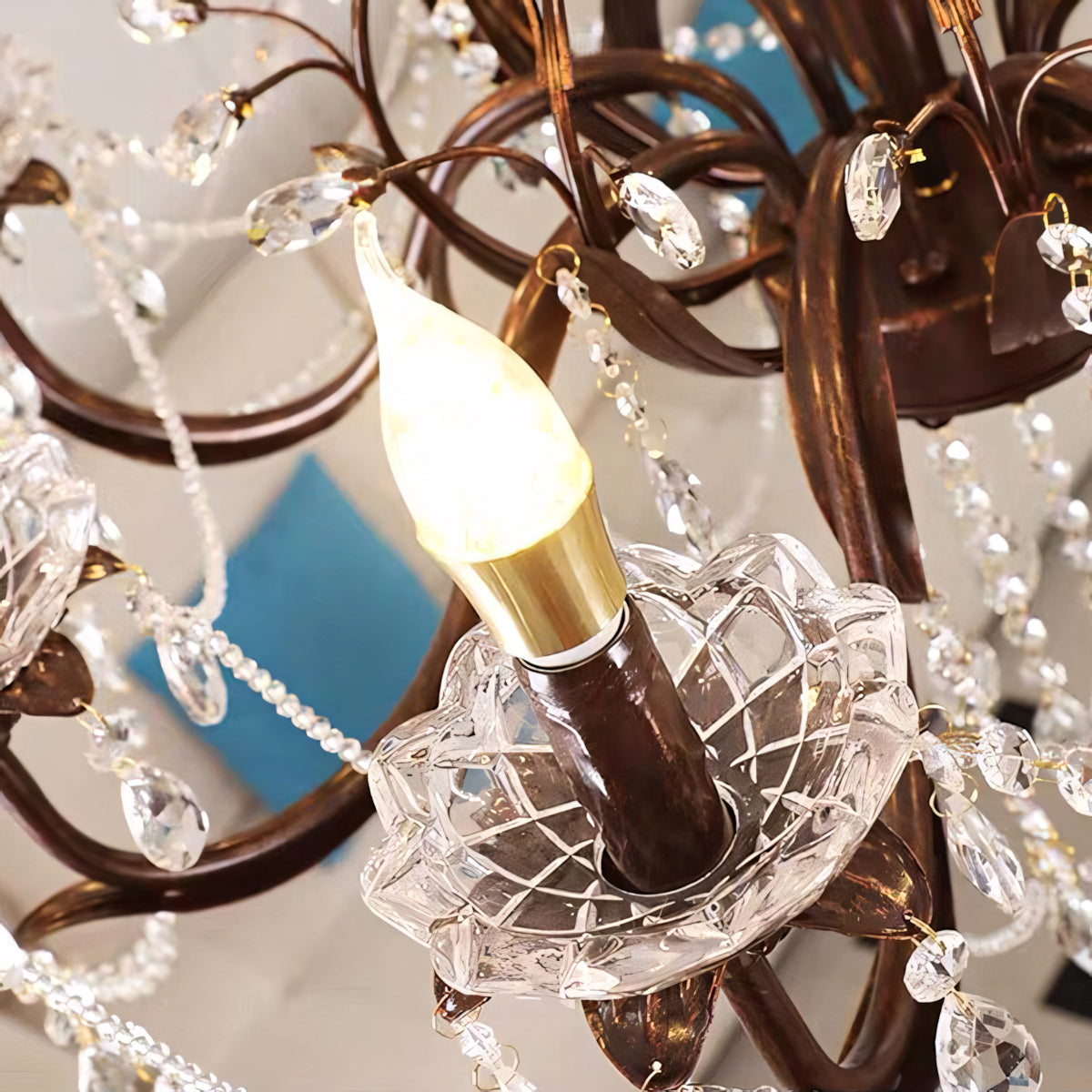 Ariae Crystal Chandelier | Luxury French Country Branch & Leaf Pendant