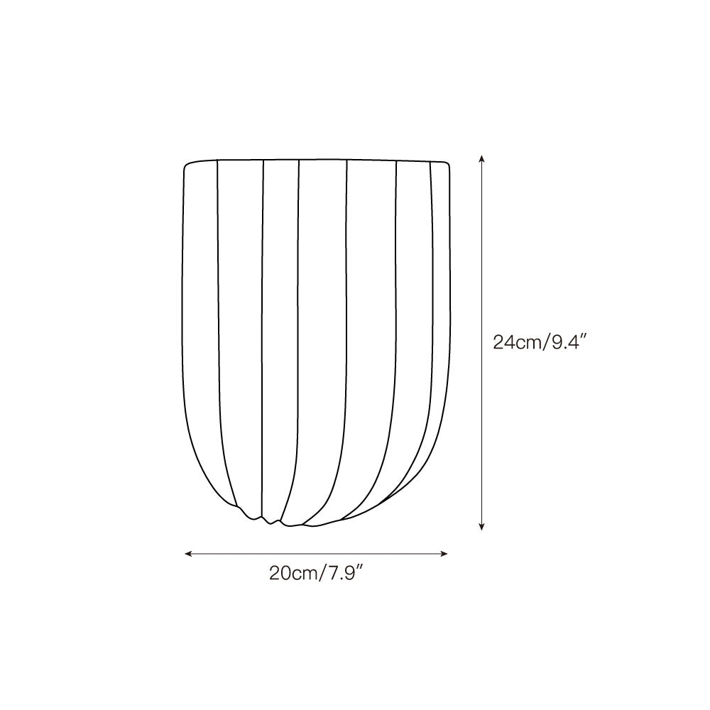 Ariel Fluted Wall Lamp | Luxury Hand-Carved White Marble Ripple Sconce