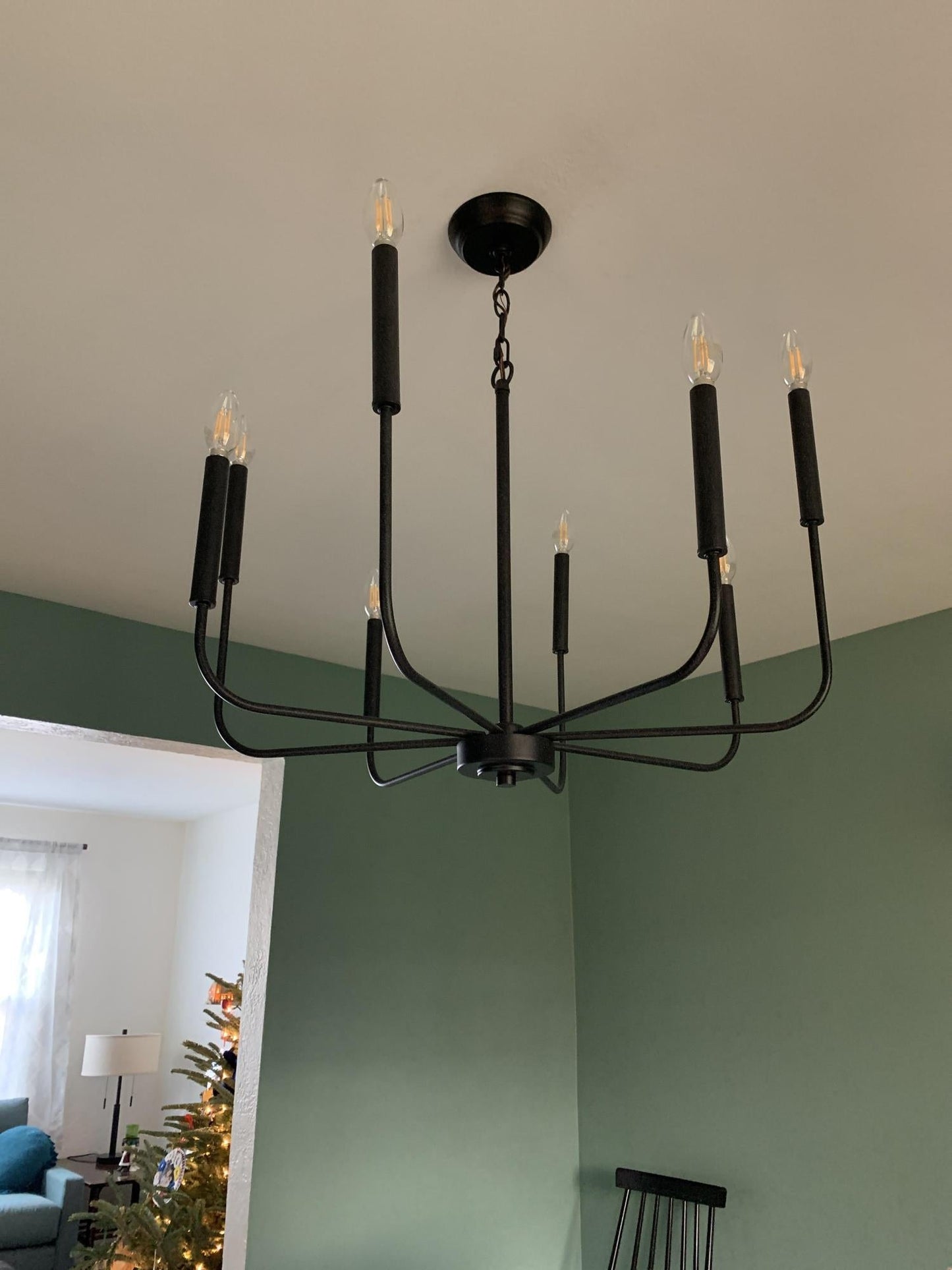 Arlin Candle Chandelier | Luxury Staggered 6/8-Light Brass Ring Pendant