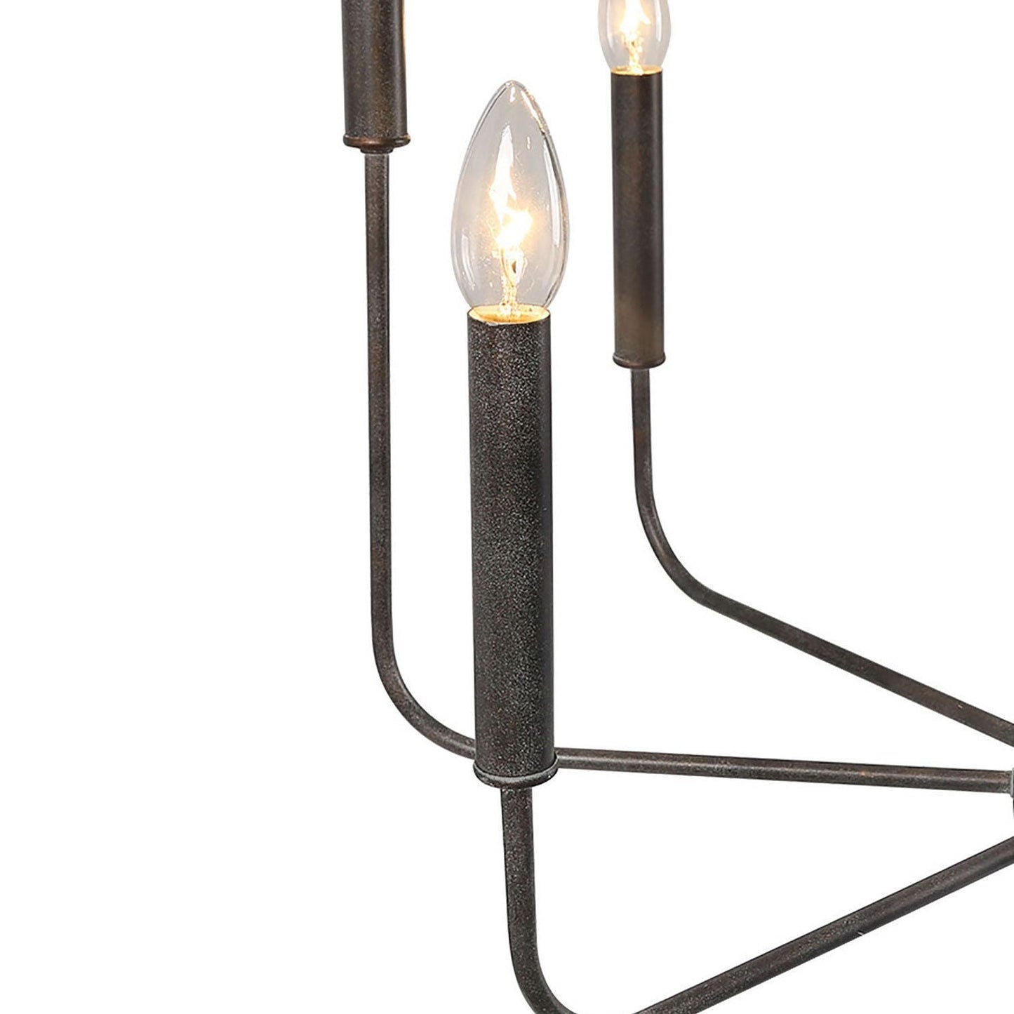Arlin Candle Chandelier | Luxury Staggered 6/8-Light Brass Ring Pendant