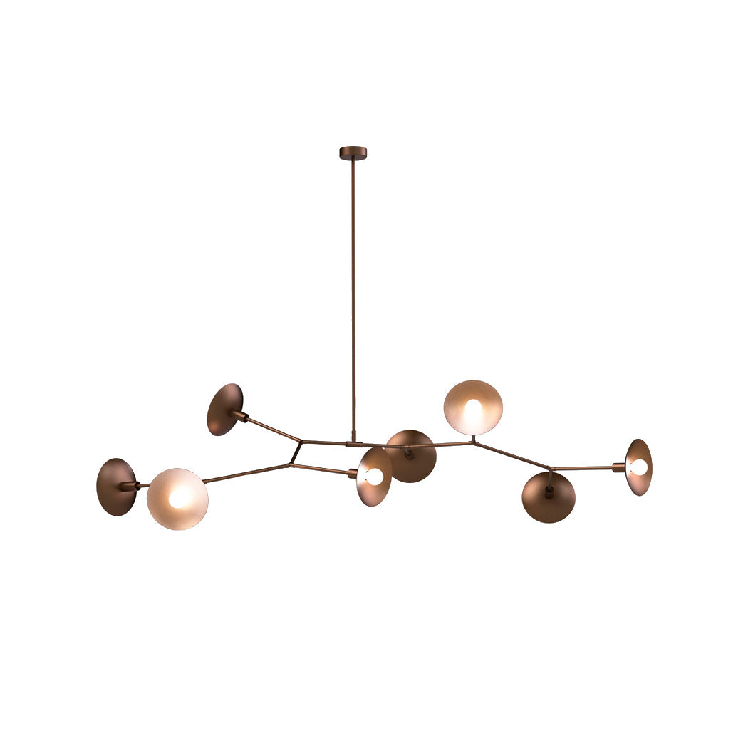 Armature Chandelier | Luxury Handcrafted Machined Brass Articulating Light