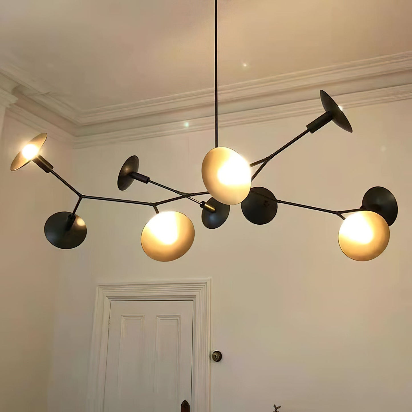 Armature Chandelier | Luxury Handcrafted Machined Brass Articulating Light