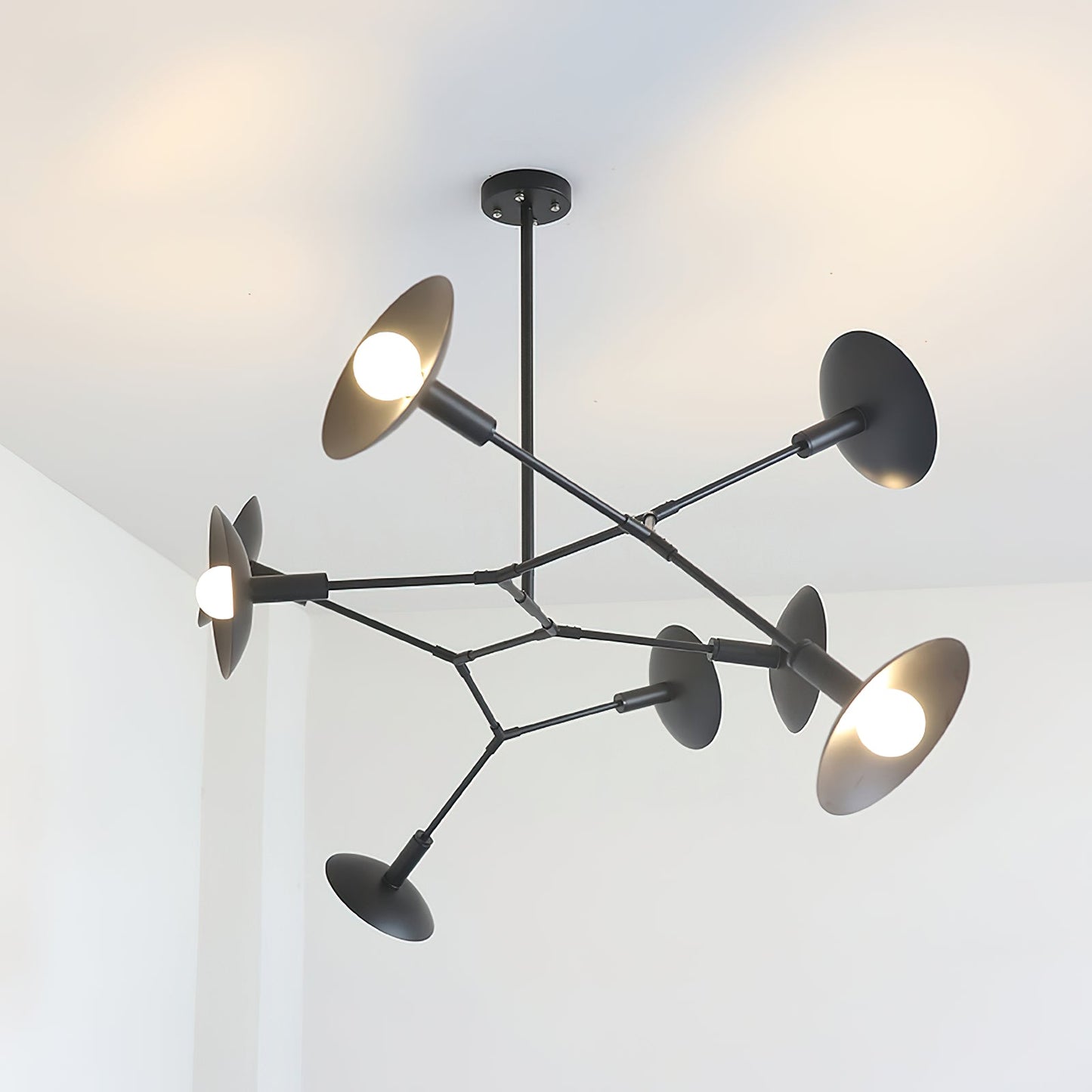 Armature Chandelier | Luxury Handcrafted Machined Brass Articulating Light