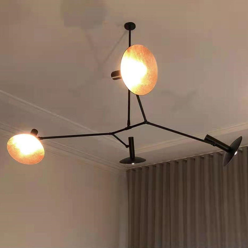 Armature Chandelier | Luxury Handcrafted Machined Brass Articulating Light