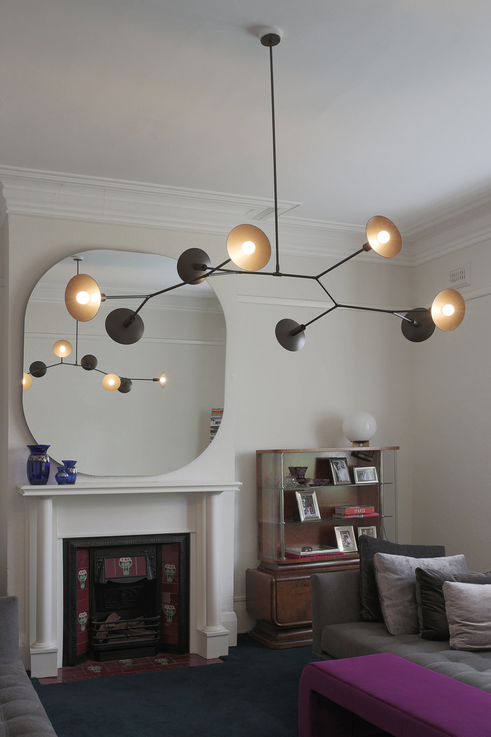 Armature Chandelier | Luxury Handcrafted Machined Brass Articulating Light