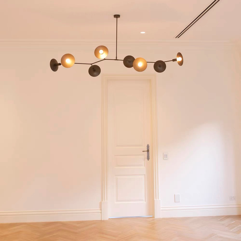 Armature Chandelier | Luxury Handcrafted Machined Brass Articulating Light