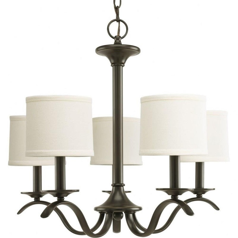 Armindo Chandelier | Luxury Brass & Fabric Drum Shade Pendant Light