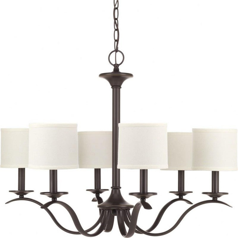 Armindo Chandelier | Luxury Brass & Fabric Drum Shade Pendant Light