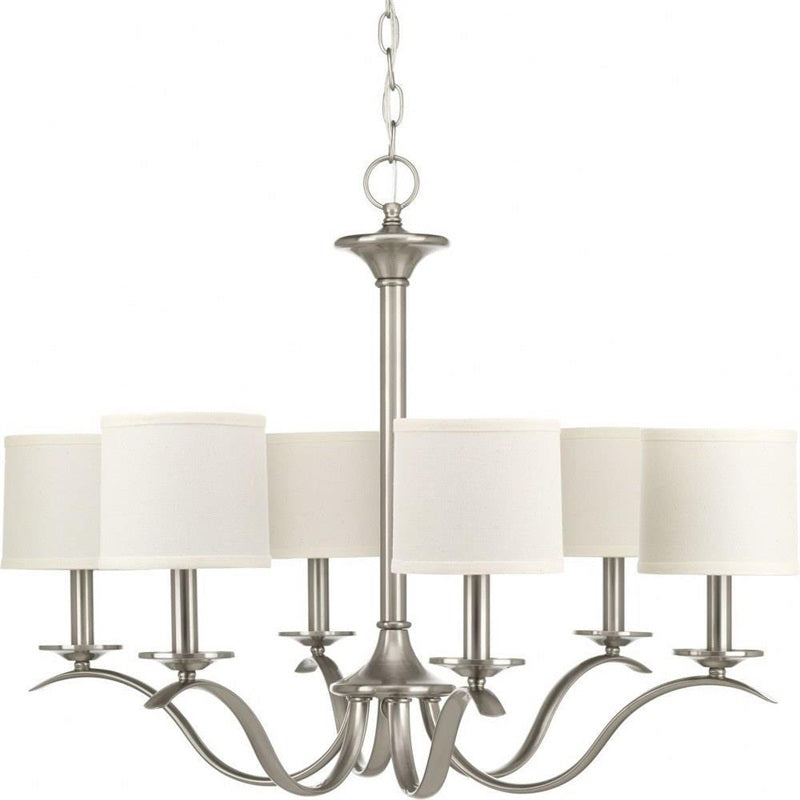 Armindo Chandelier | Luxury Brass & Fabric Drum Shade Pendant Light