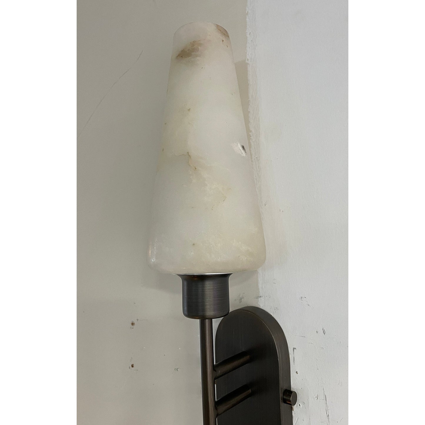 Arras Alabaster Wall Lamp | Luxury Rich Bronze & Natural Stone Sconce