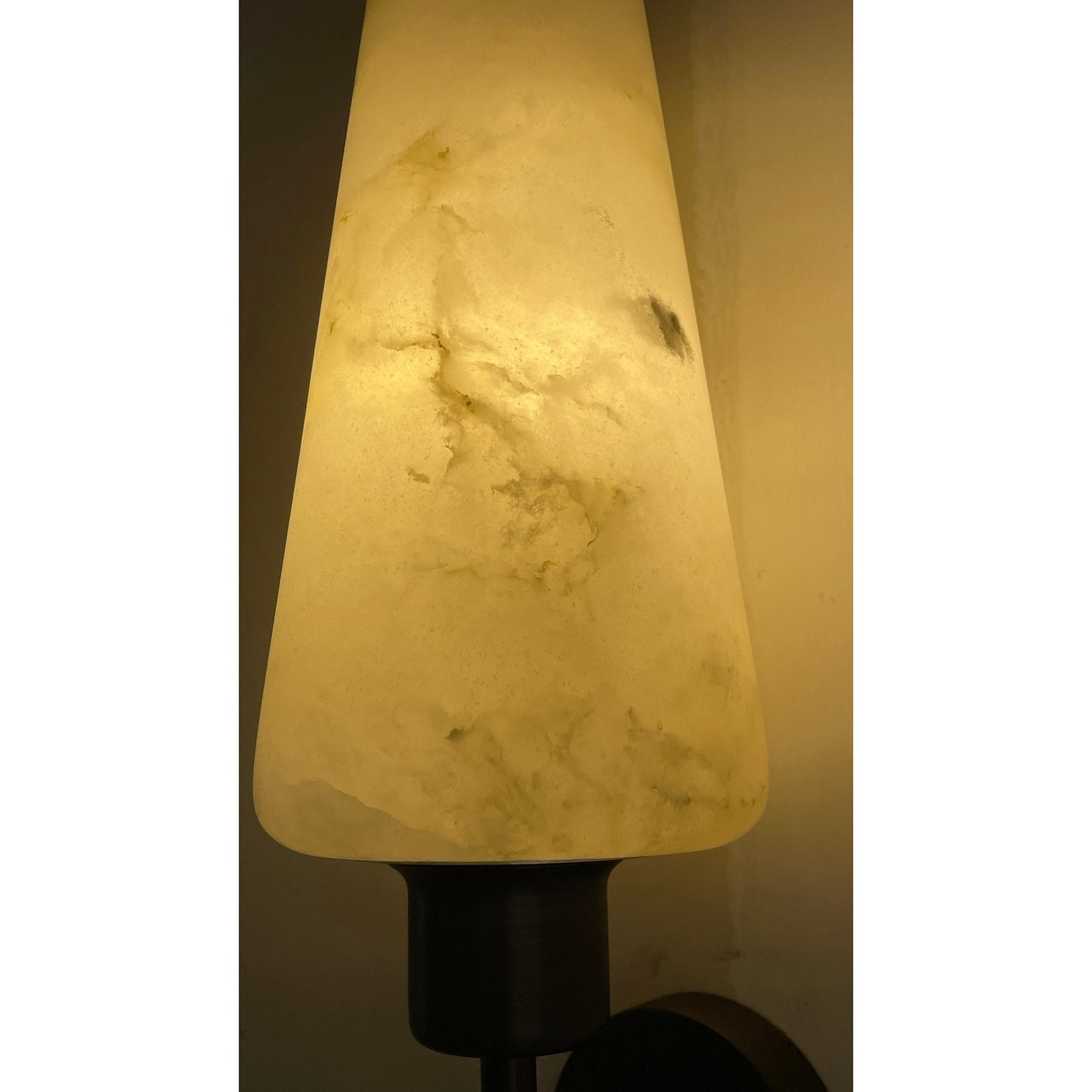 Arras Alabaster Wall Lamp | Luxury Rich Bronze & Natural Stone Sconce