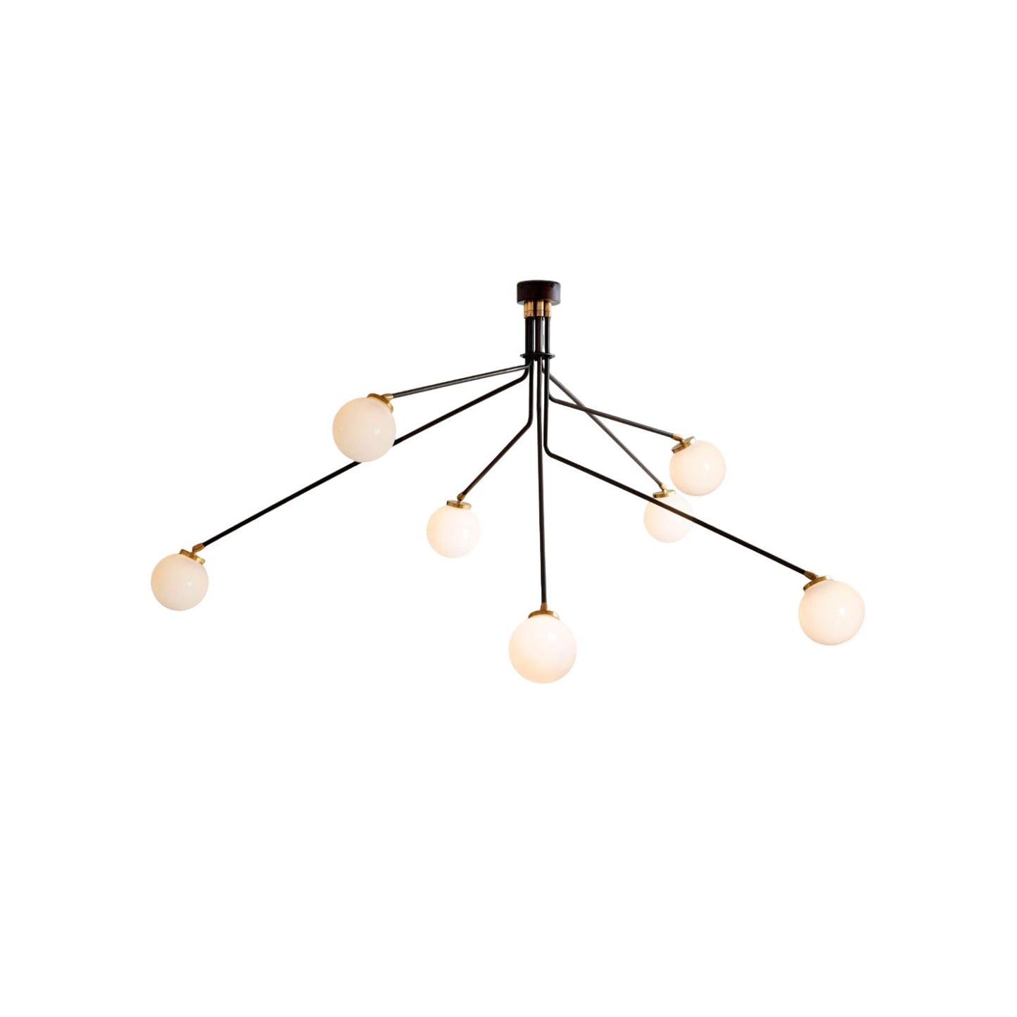 Array Ceiling Lamp | Luxury 1960s Italian-Inspired Rotating Brass Chandelier