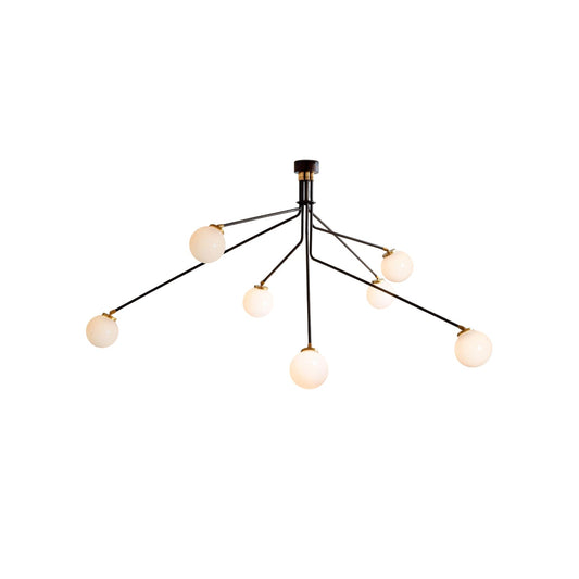 Array Ceiling Lamp | Luxury 1960s Italian-Inspired Rotating Brass Chandelier