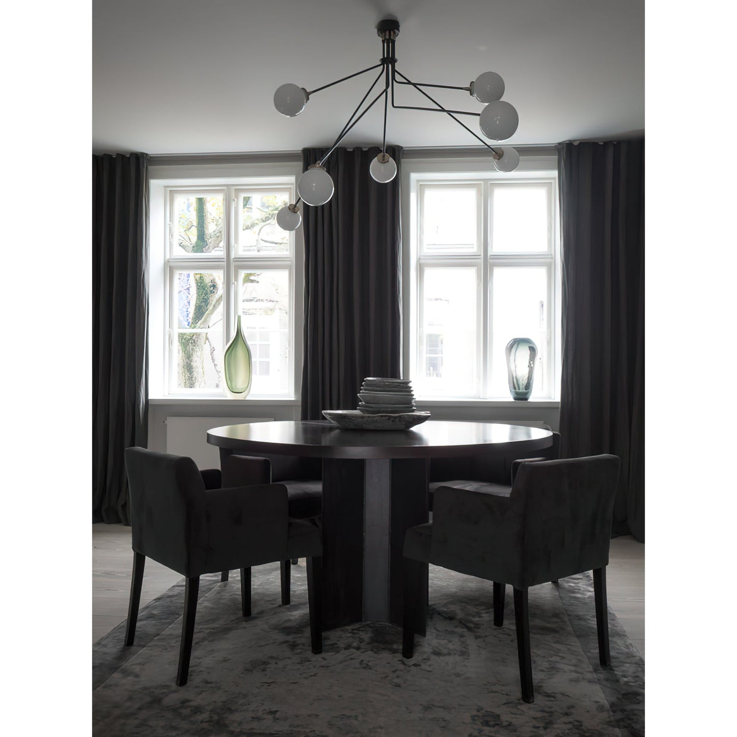 Array Ceiling Lamp | Luxury 1960s Italian-Inspired Rotating Brass Chandelier