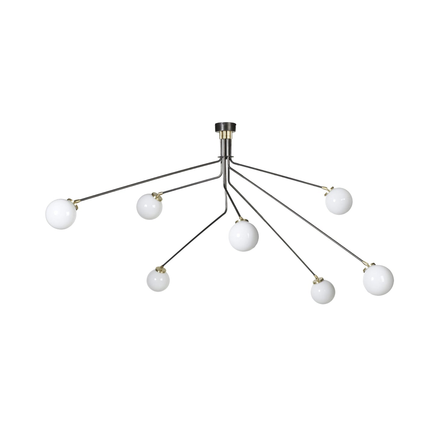 Array Ceiling Lamp | Luxury 1960s Italian-Inspired Rotating Brass Chandelier