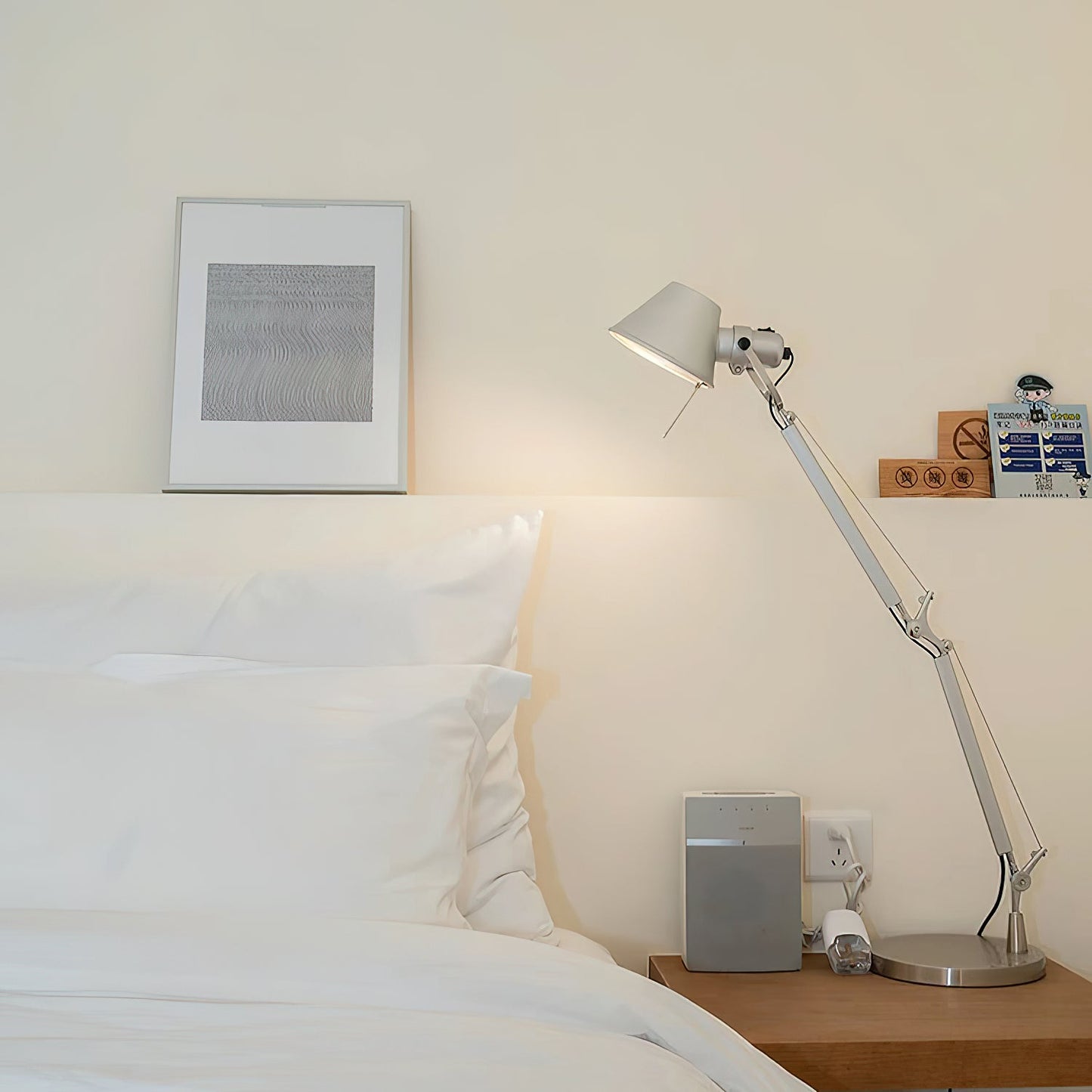 Brady Rocker Arm Table Lamp - Minimalist Aluminum Articulated Task Light