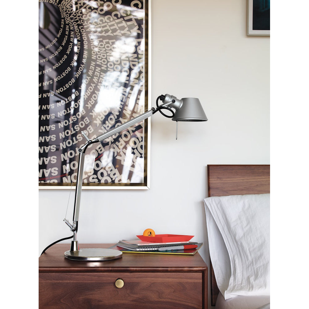 Brady Rocker Arm Table Lamp - Minimalist Aluminum Articulated Task Light