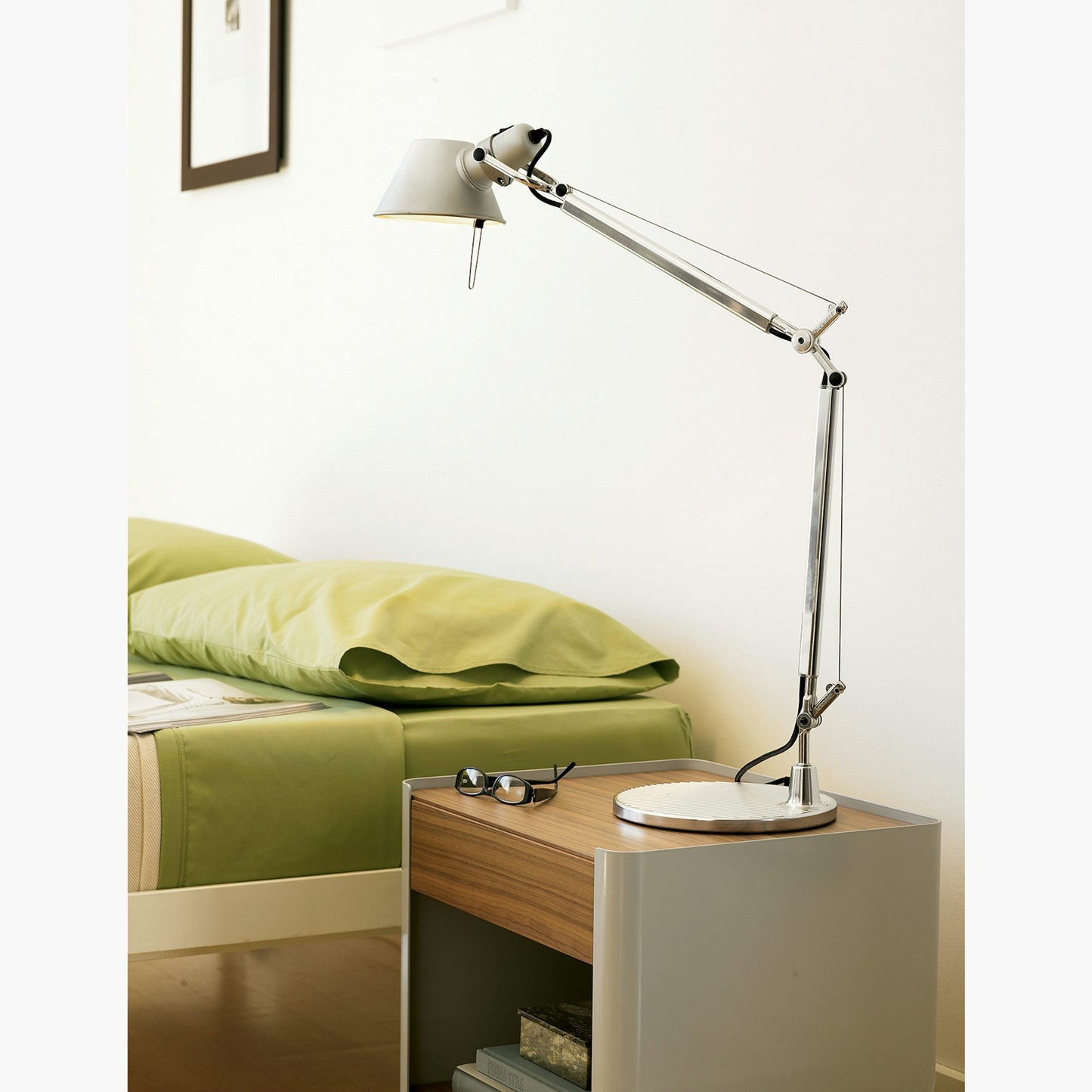Brady Rocker Arm Table Lamp - Minimalist Aluminum Articulated Task Light