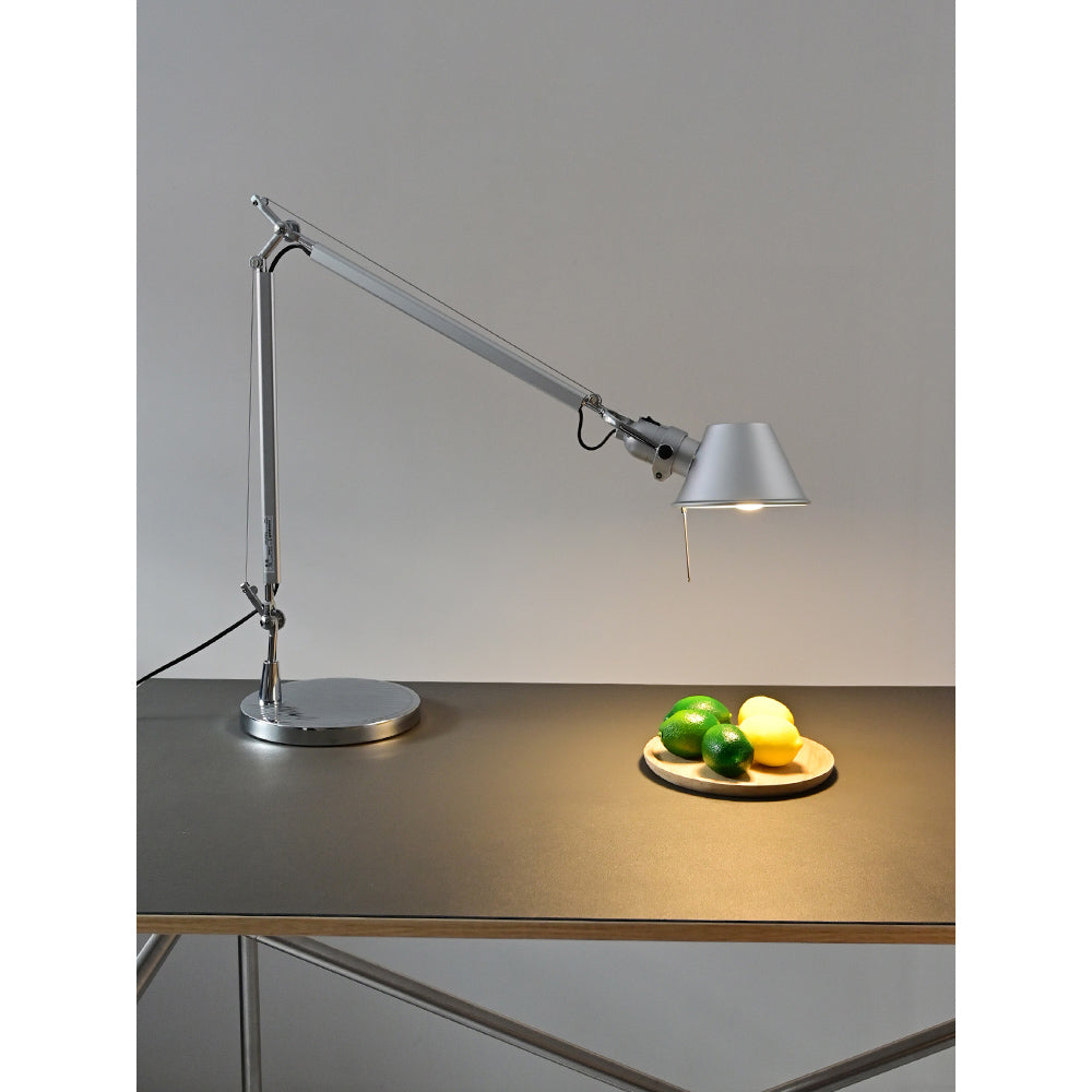 Brady Rocker Arm Table Lamp - Minimalist Aluminum Articulated Task Light