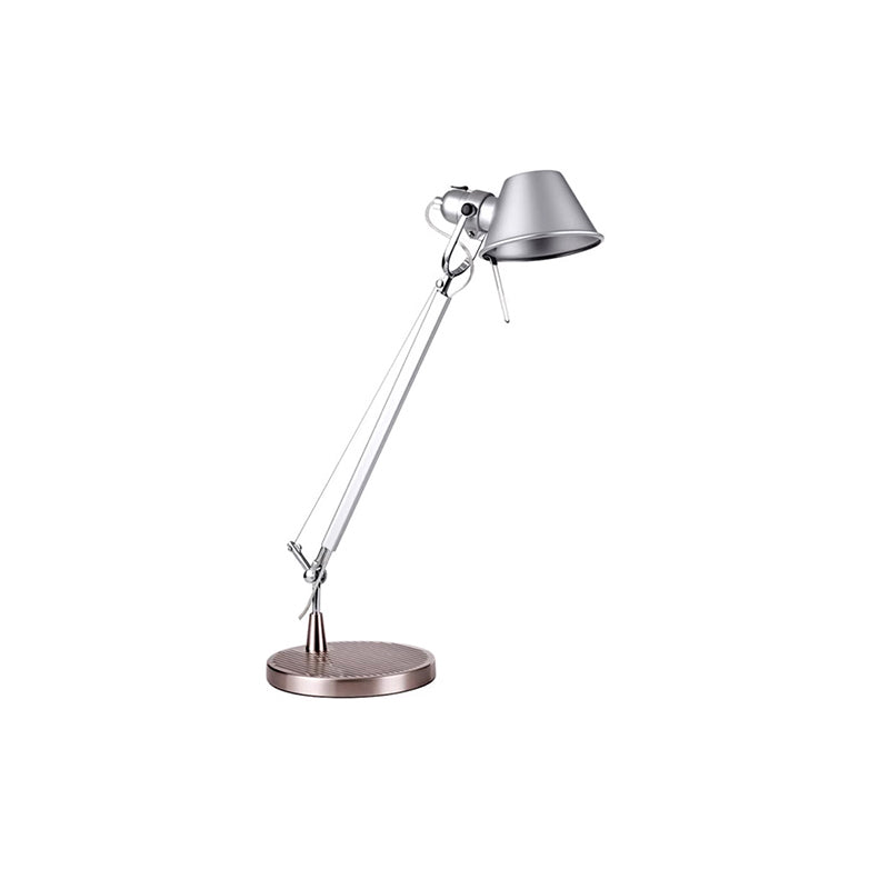 Brady Rocker Arm Table Lamp - Minimalist Aluminum Articulated Task Light