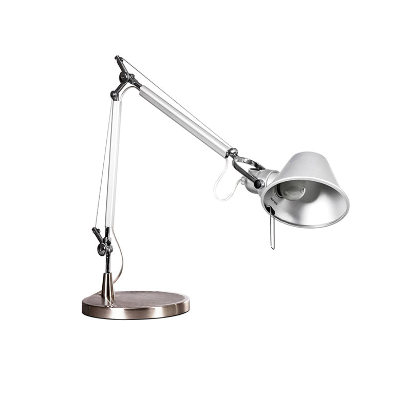 Brady Rocker Arm Table Lamp - Minimalist Aluminum Articulated Task Light