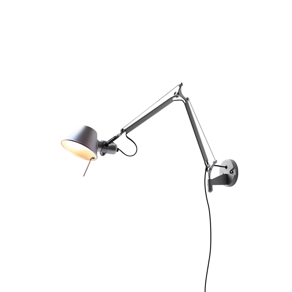 Brady Rocker Arm Plug-in Sconce – Adjustable Aluminum Swing-Arm Reading Wall Light