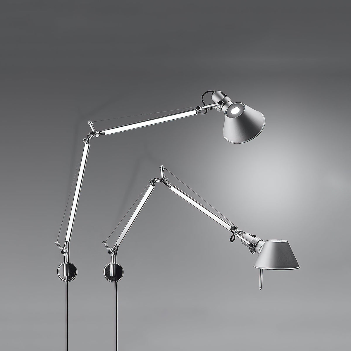 Brady Rocker Arm Plug-in Sconce – Adjustable Aluminum Swing-Arm Reading Wall Light