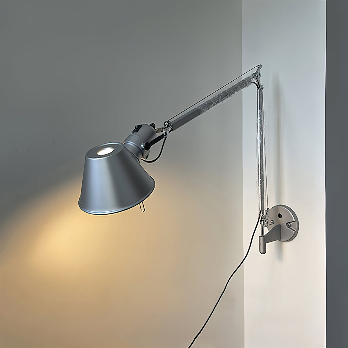 Brady Rocker Arm Plug-in Sconce – Adjustable Aluminum Swing-Arm Reading Wall Light