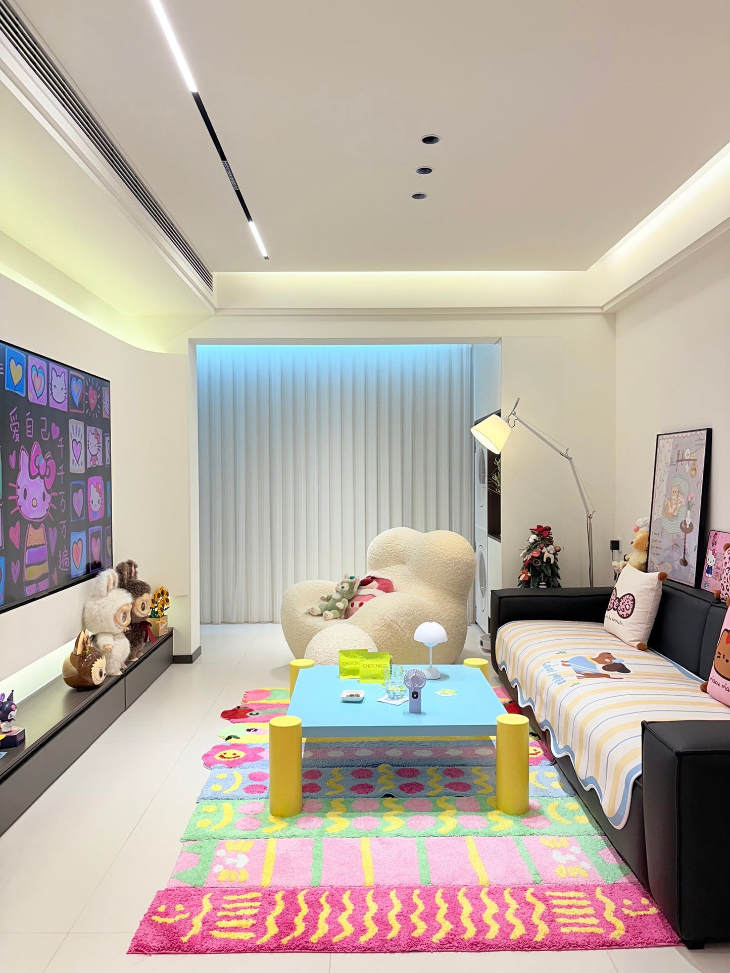 Artemide Floor Lamp | Luxury Cantilevered Aluminum & Parchment Standing Light