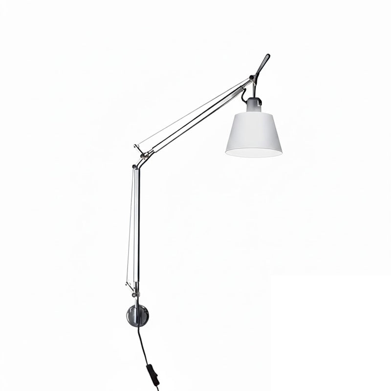 Artemide Plug-in Wall Lamp | Luxury Cantilevered Aluminum & Fabric Sconce