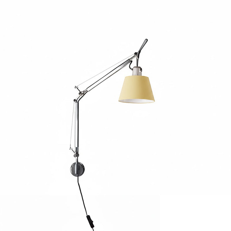 Artemide Plug-in Wall Lamp | Luxury Cantilevered Aluminum & Fabric Sconce