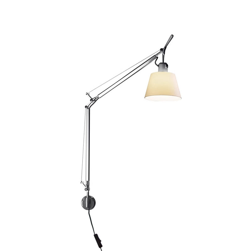 Artemide Plug-in Wall Lamp | Luxury Cantilevered Aluminum & Fabric Sconce