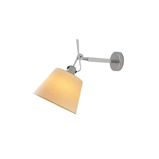 Artemide Wall Lamp | Luxury Slanted Aluminum & Fabric Shade Sconce