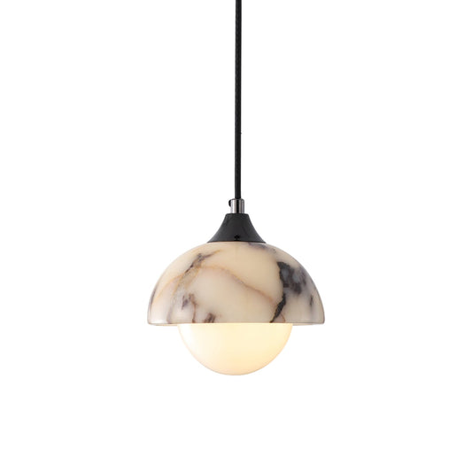 Artome Marble Pendant Lamp | Luxury Bulgari Purple & White Stone Light