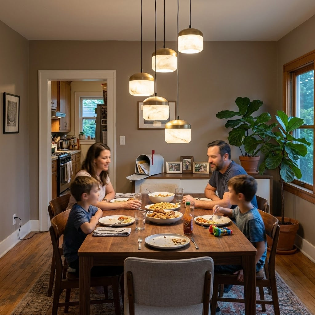 Asta Alabaster Pendant Lamp | Luxury Brass & Natural Stone Hanging Light