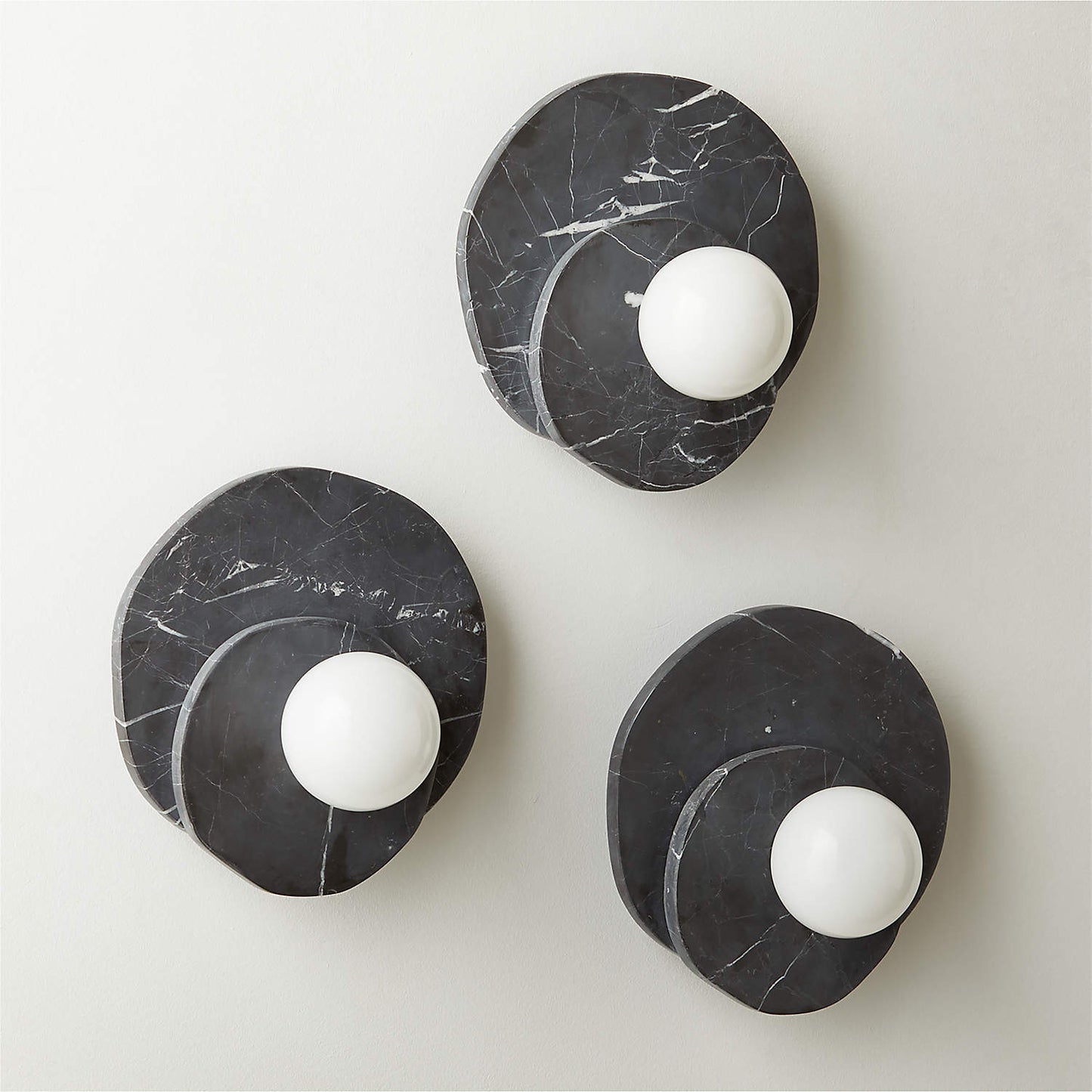 Astr Stone Wall Lamp | Luxury Layered Natural Stone & Glass Globe Sconce