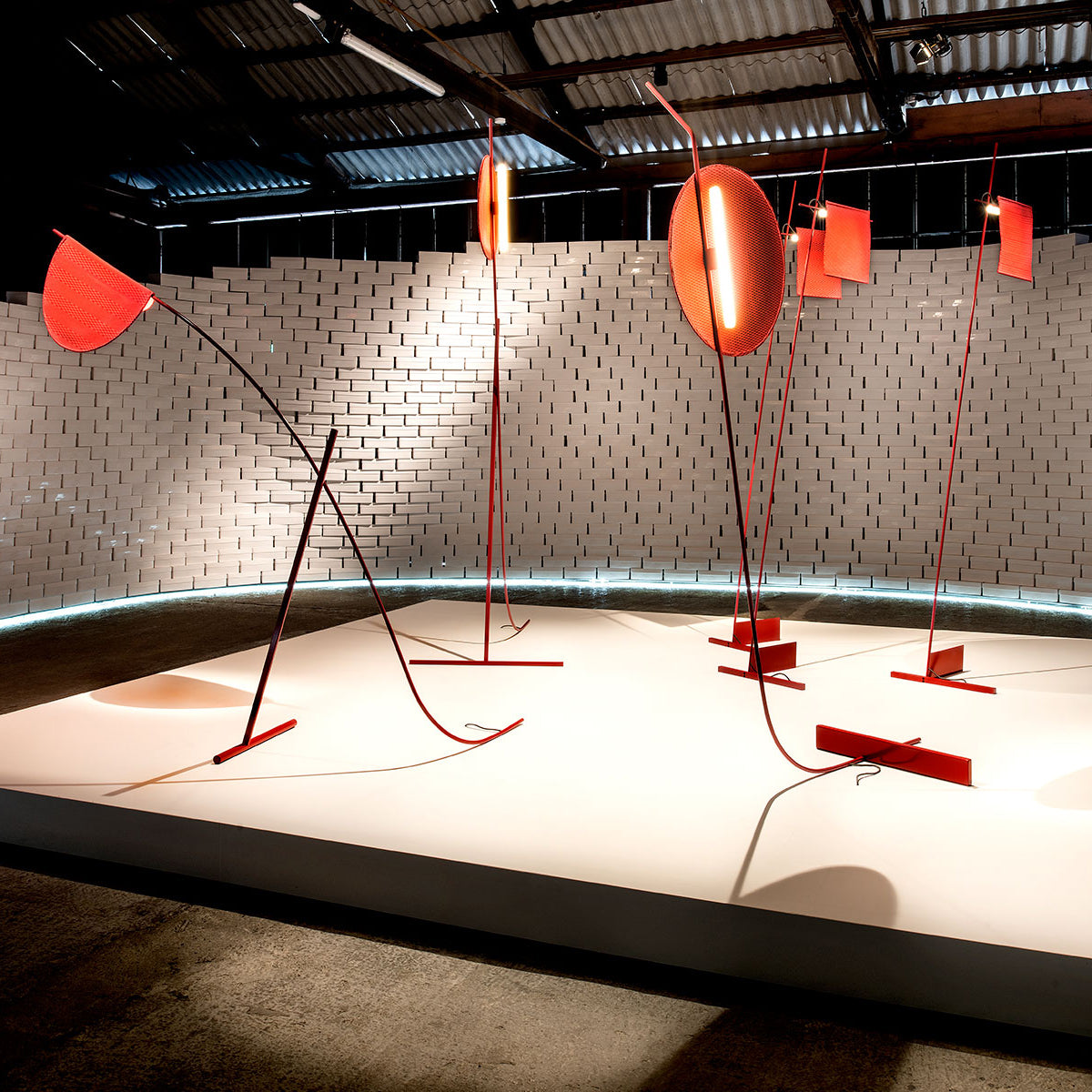 Athletes Floor Lamp | Oversized Sculptural Modern Art Standing Light