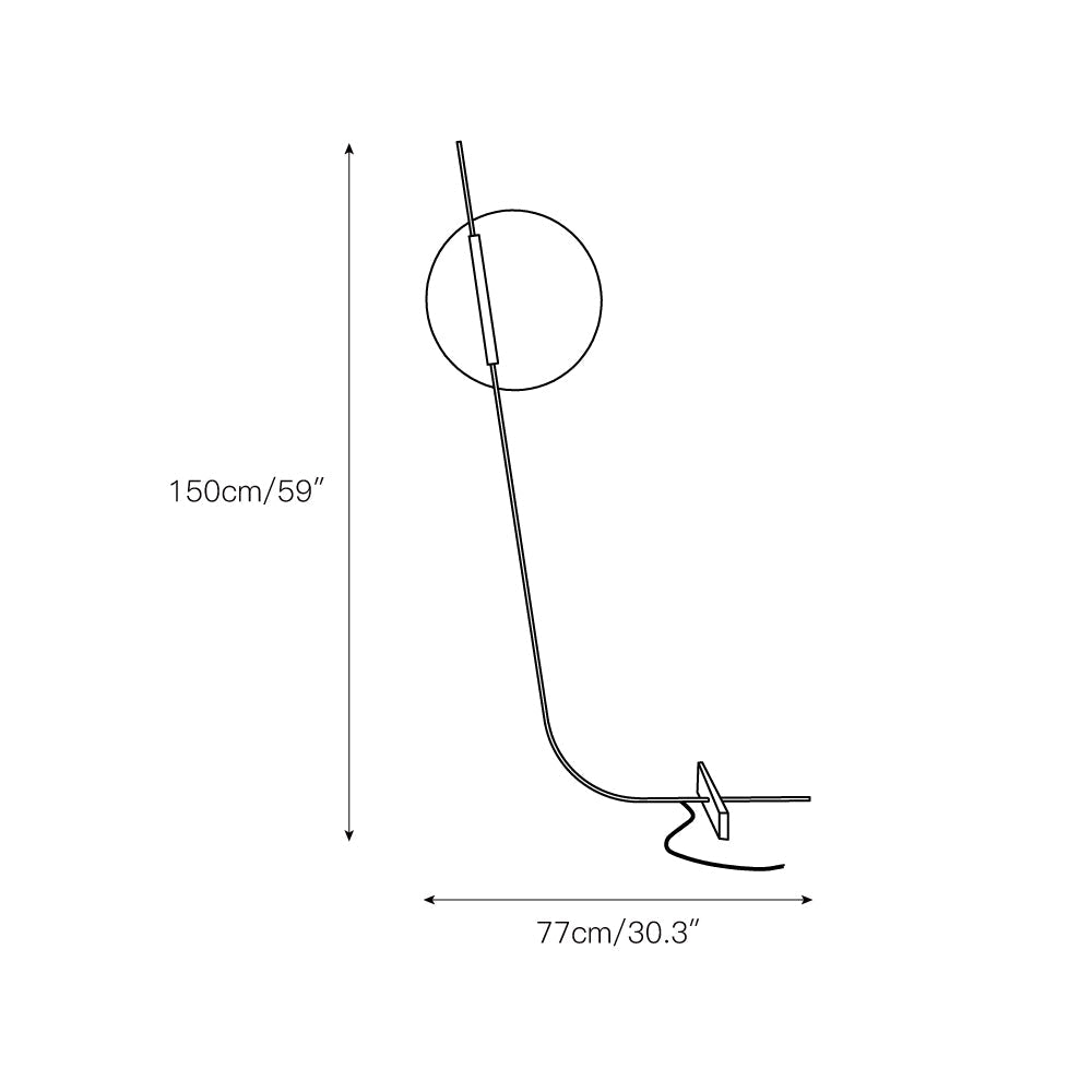 Athletes Floor Lamp | Oversized Sculptural Modern Art Standing Light