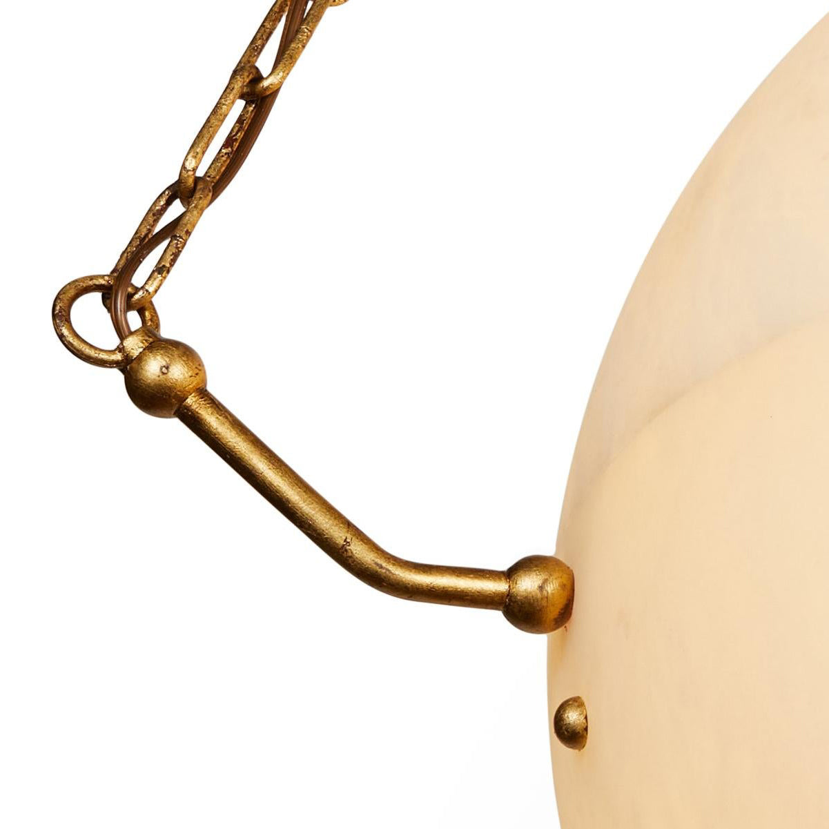 Atlas Alabaster Pendant Lamp | Luxury 44-Inch Vertical Stone Orb Light