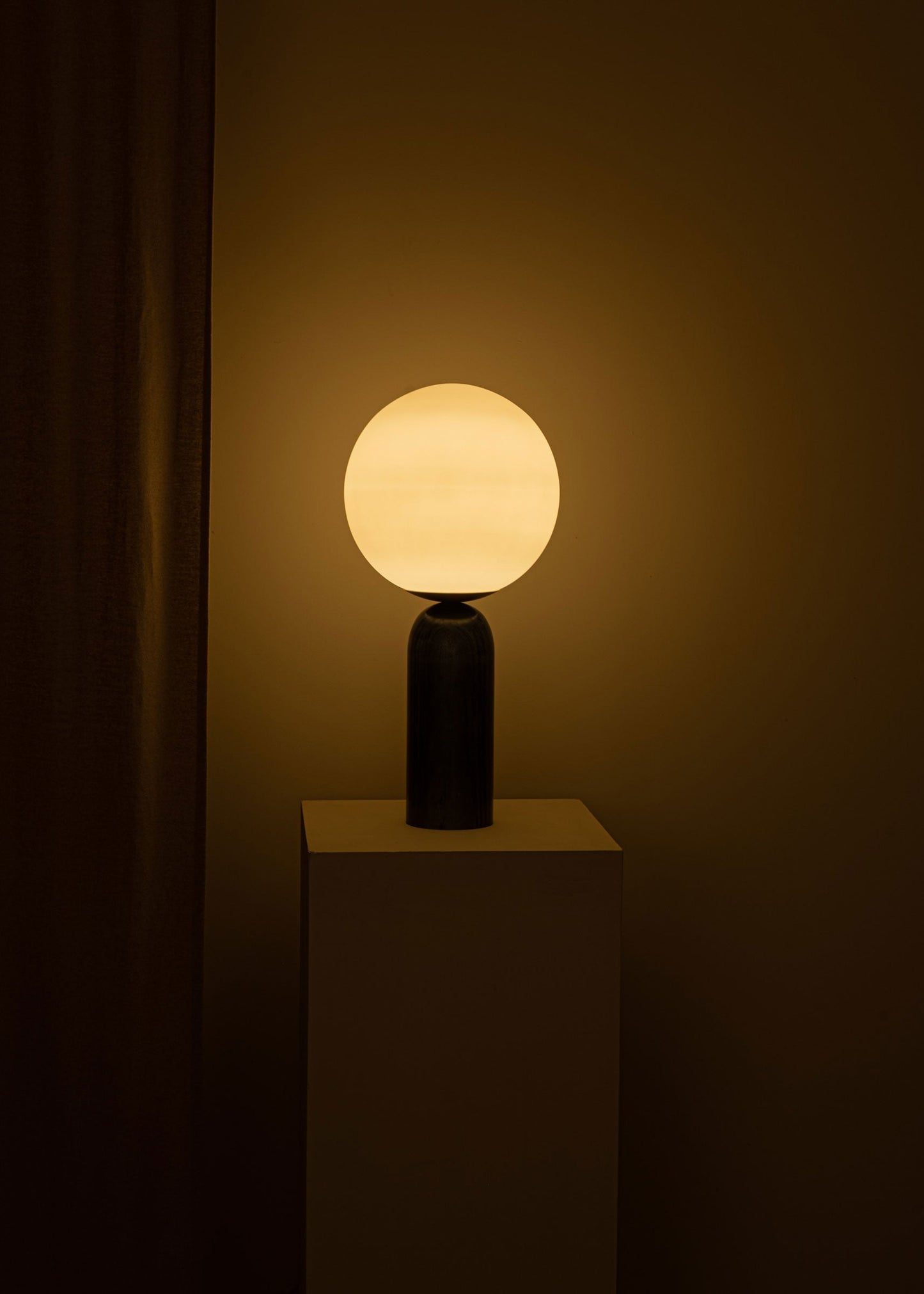Atlas Table Lamp | Luxury Sculptural Marble & Glass Globe Statement Light