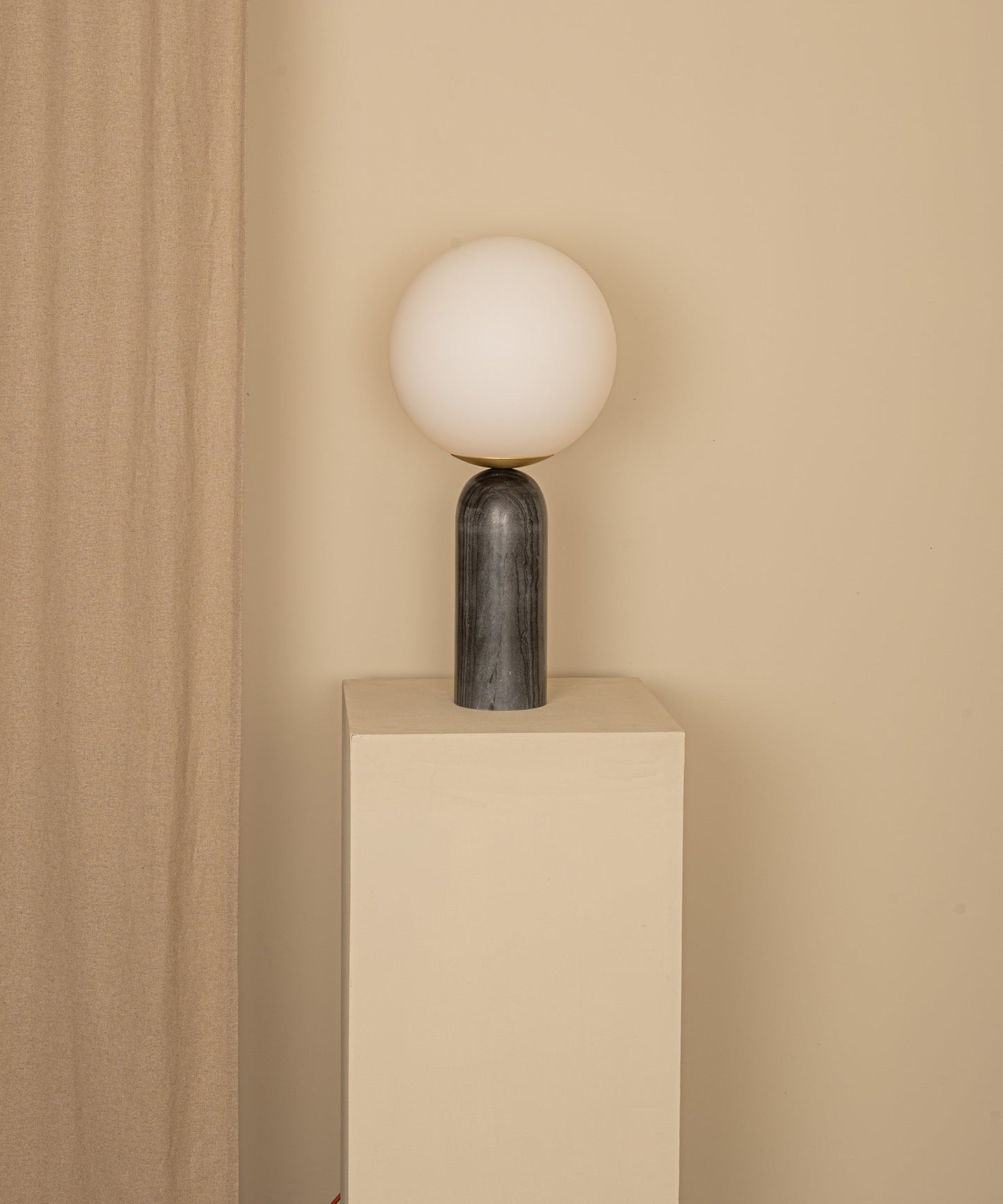 Atlas Table Lamp | Luxury Sculptural Marble & Glass Globe Statement Light