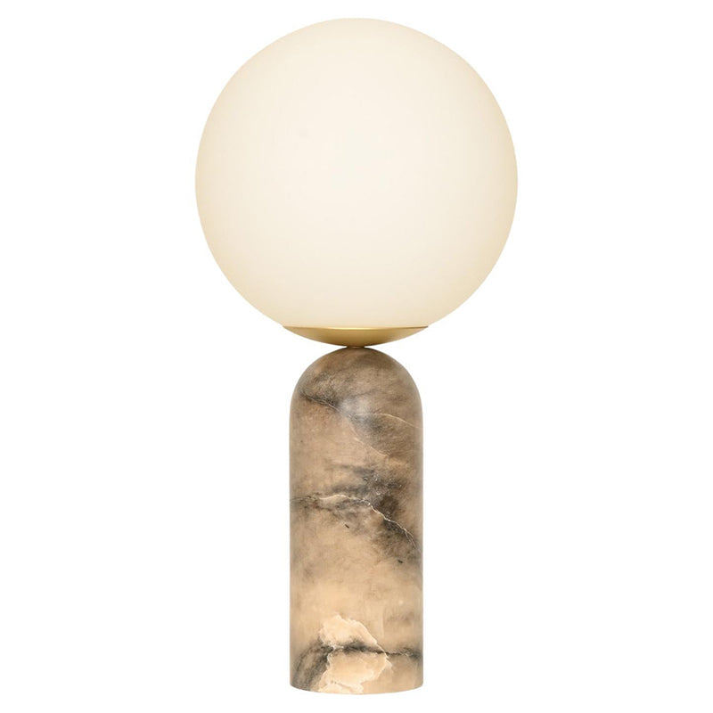 Atlas Table Lamp | Luxury Sculptural Marble & Glass Globe Statement Light