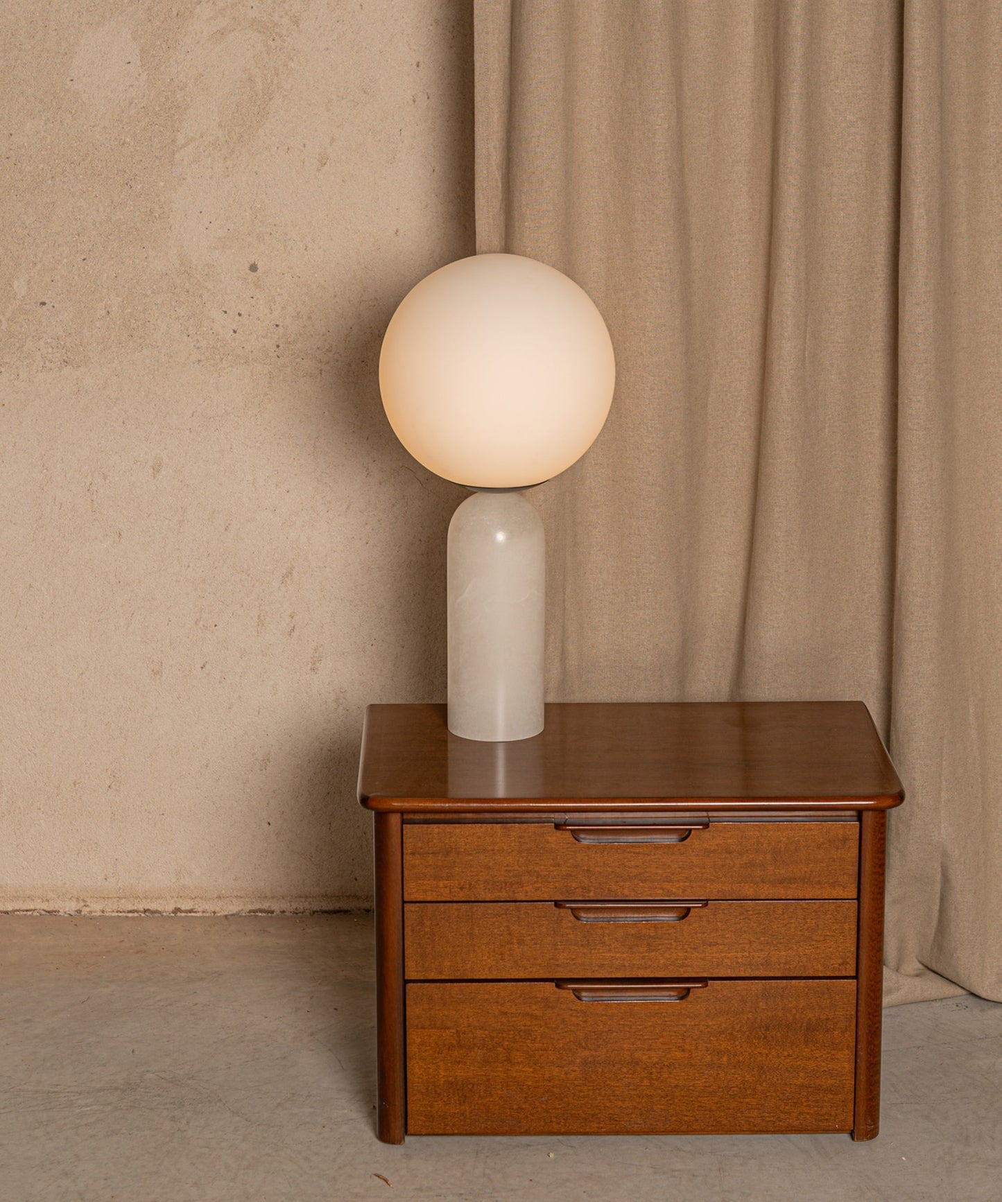 Atlas Table Lamp | Luxury Sculptural Marble & Glass Globe Statement Light