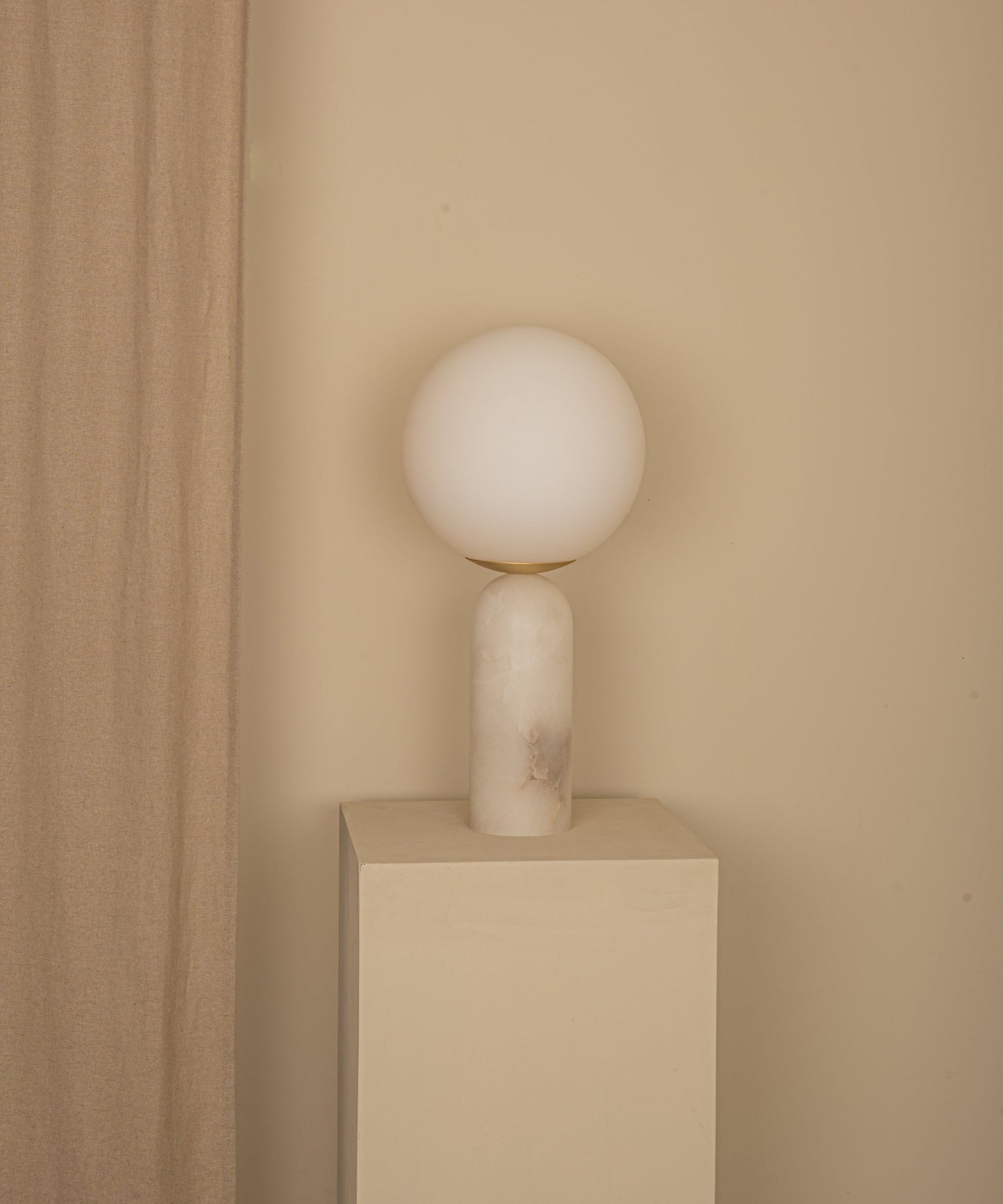 Atlas Table Lamp | Luxury Sculptural Marble & Glass Globe Statement Light