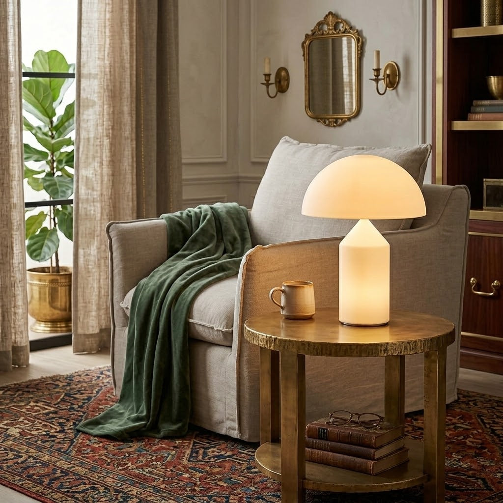 Atollo Glass Table Lamp | Iconic Mid-Century Blown Murano Glass Light