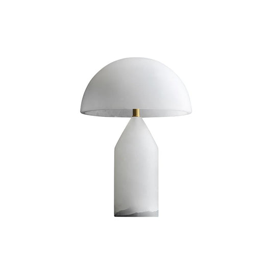 Atollo Alabaster Table Lamp | Luxury Natural Stone Dome Statement Light