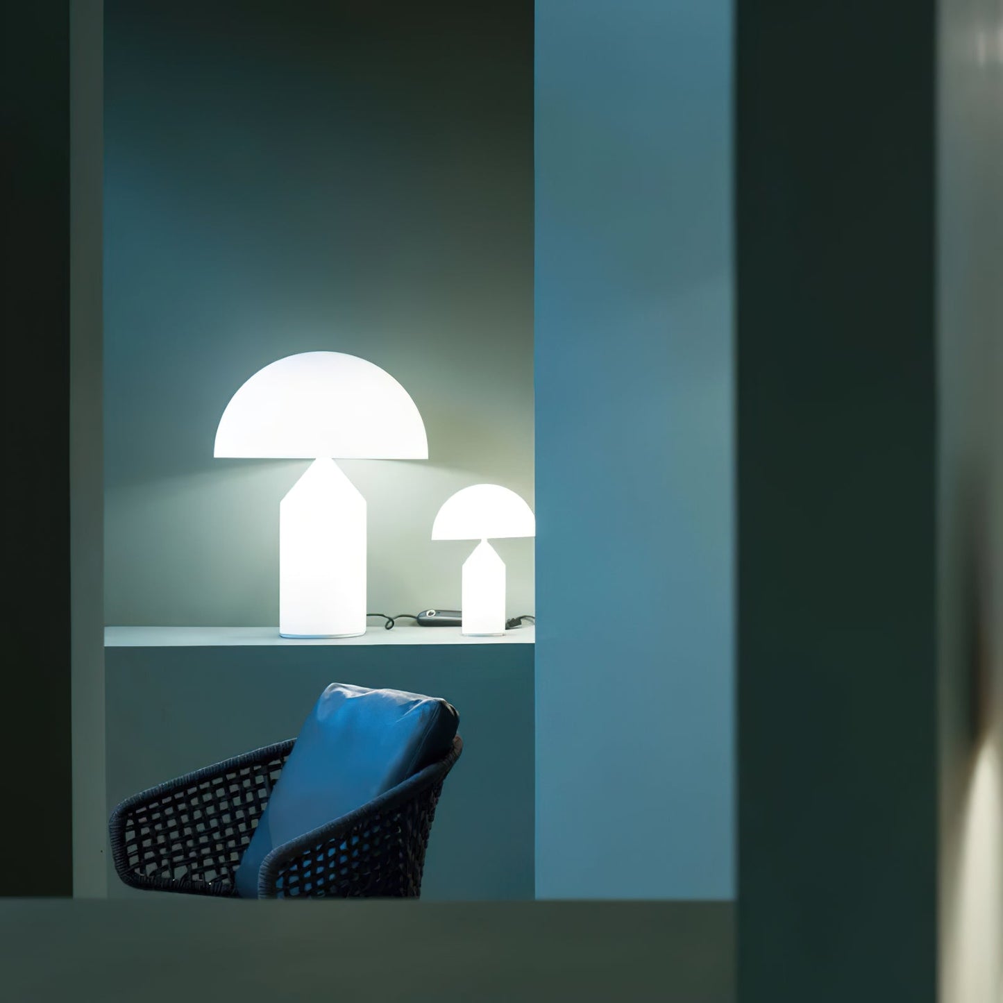 Atollo Alabaster Table Lamp | Luxury Natural Stone Dome Statement Light