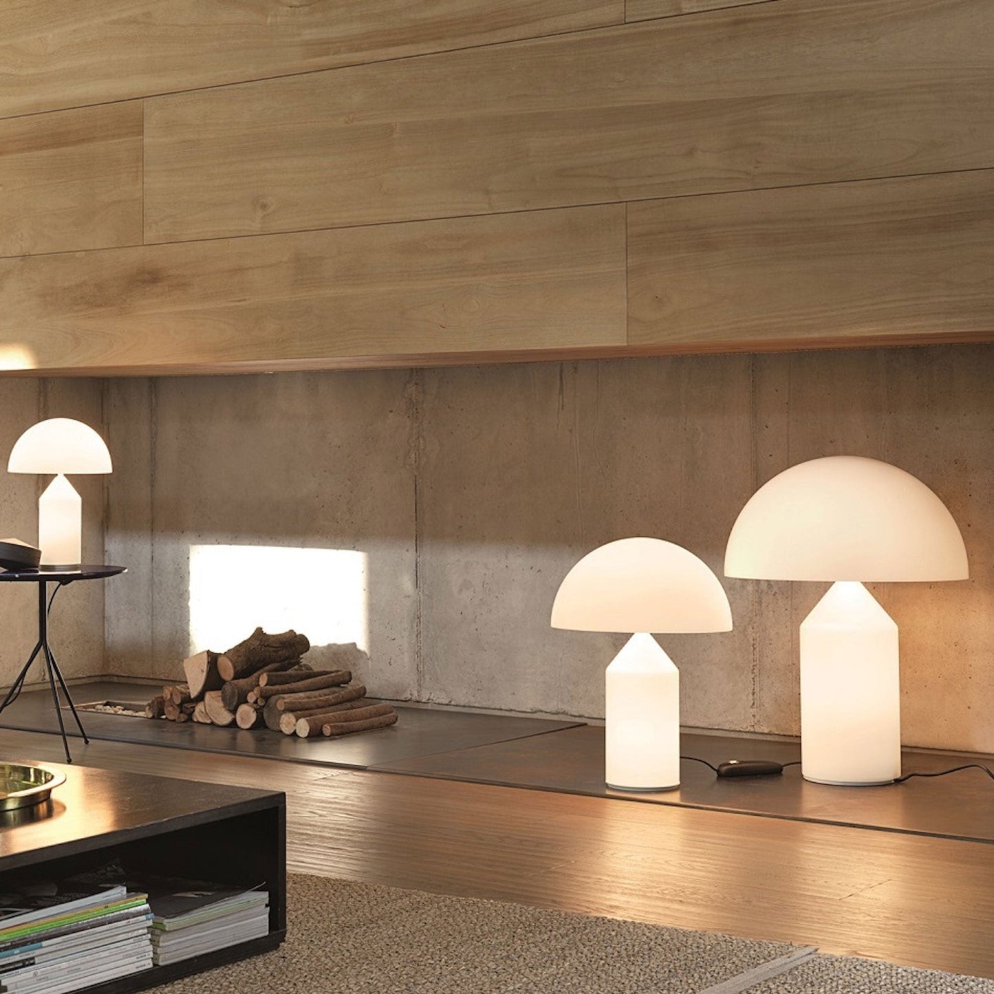 Atollo Alabaster Table Lamp | Luxury Natural Stone Dome Statement Light