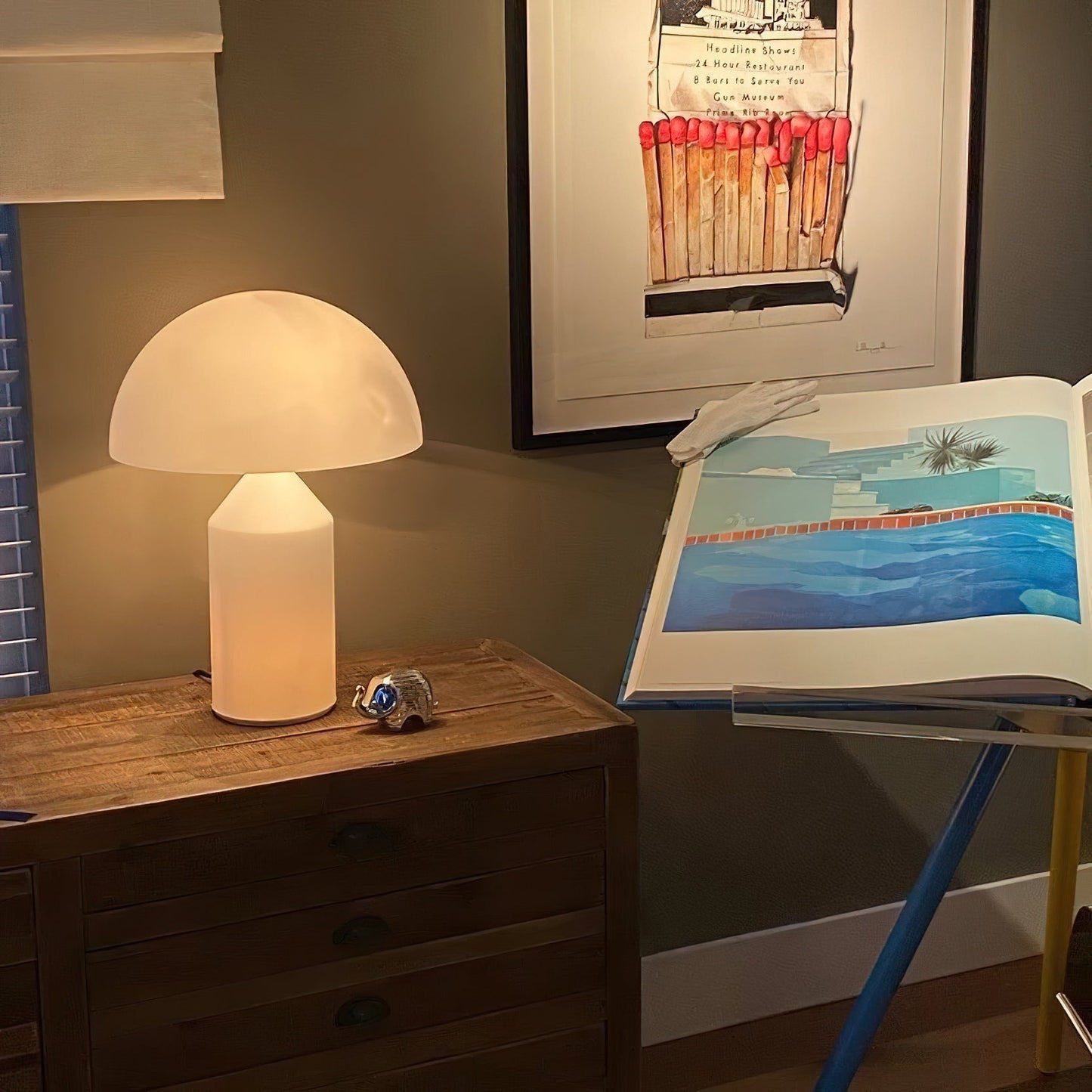 Atollo Alabaster Table Lamp | Luxury Natural Stone Dome Statement Light