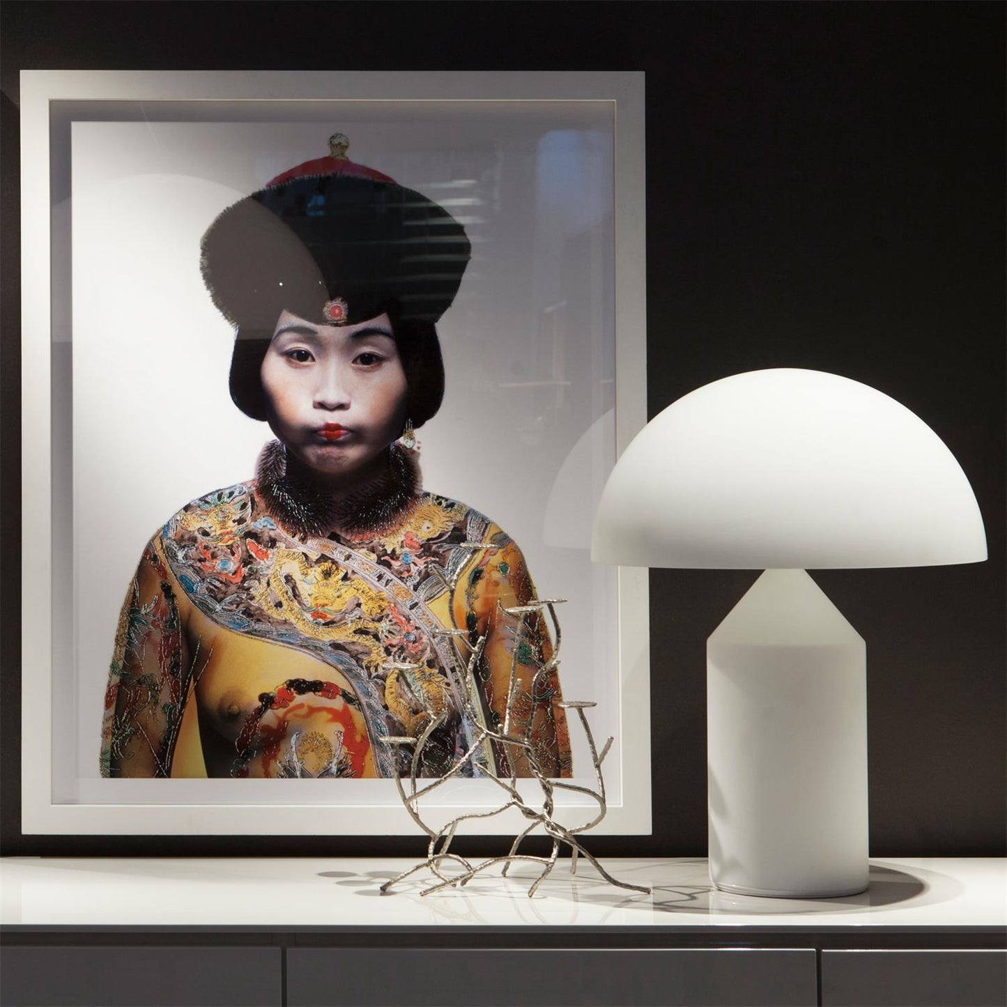 Atollo Glass Table Lamp | Iconic Mid-Century Blown Murano Glass Light